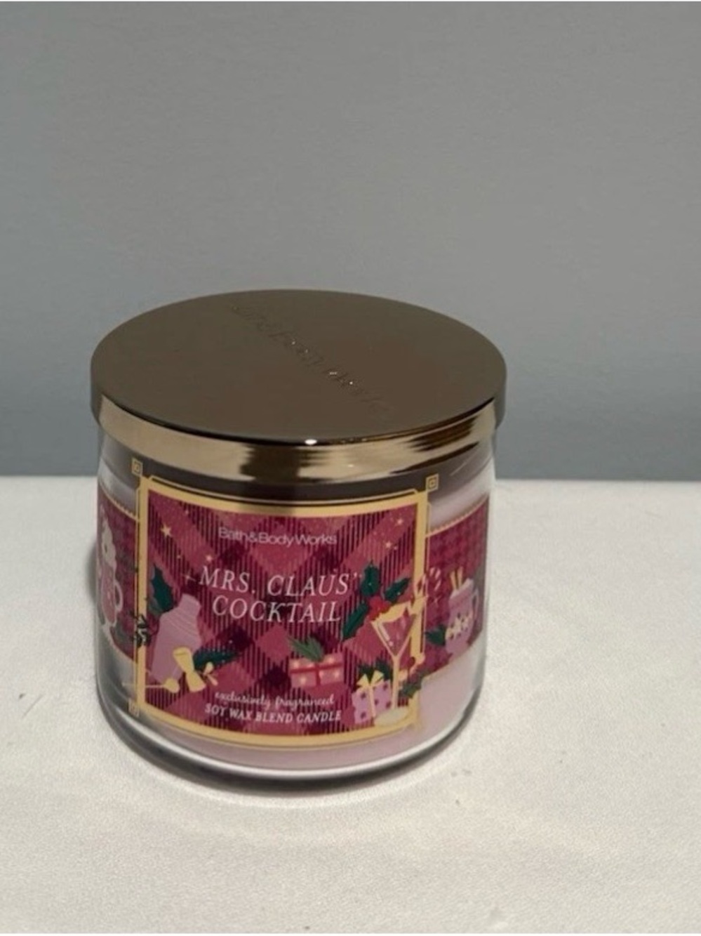 Bath & Body Works Mrs. Claus' Cocktail 3-Wick Candle New